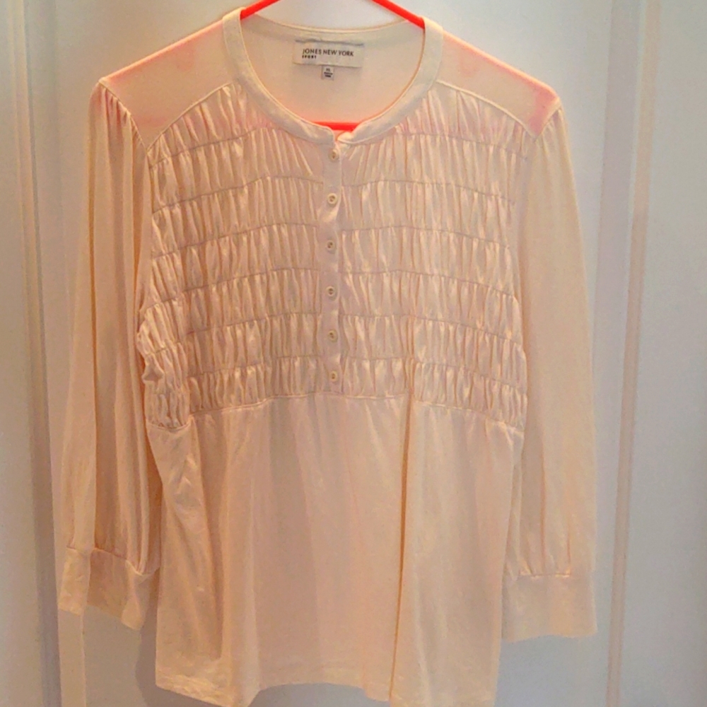 Jones New York Smocked Top